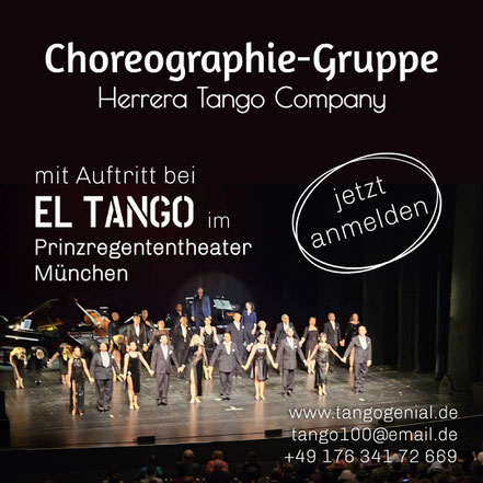 Tango Choreographiegruppe Kurs Prinzregententheater München Tango Argentino lernen