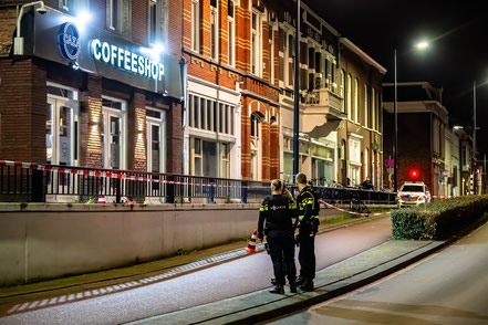 coffeeshop caza in tilburg under police protection 