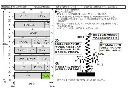 当日の作業内容を説明した文書