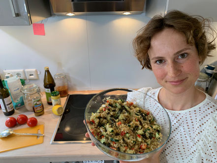 Veganer Salat Darmgesundheit Sauerkraut