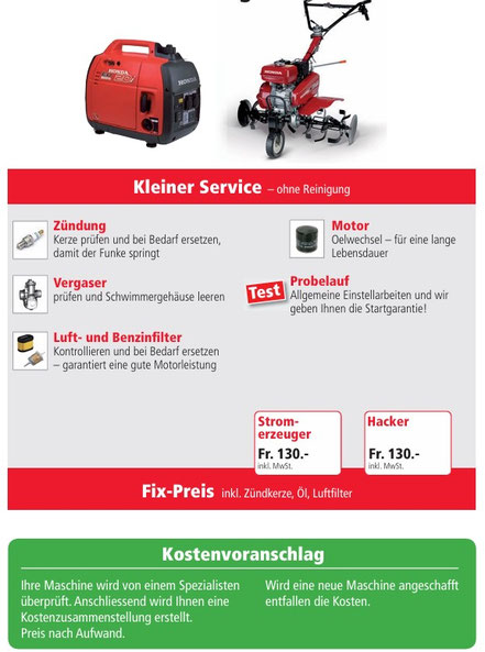 Stromerzeuger Hacker Service klein
