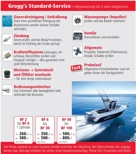 Bootsmotoren Service gross