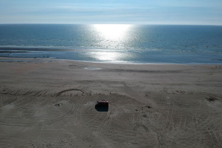 Alleine auf dem Lakolk Strand