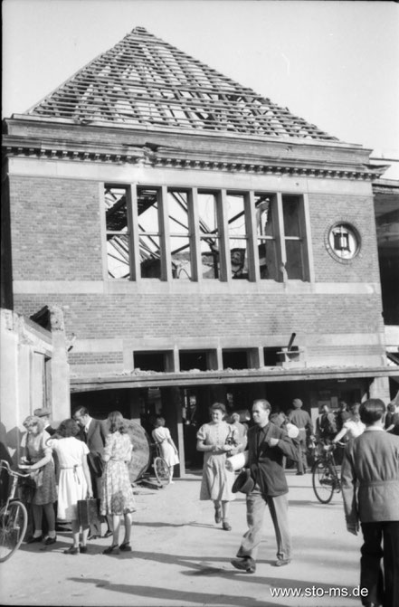 Herbst 1945 Bahnhof Nordeingang - ULB Münster