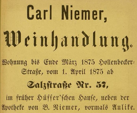 Werbung 1875