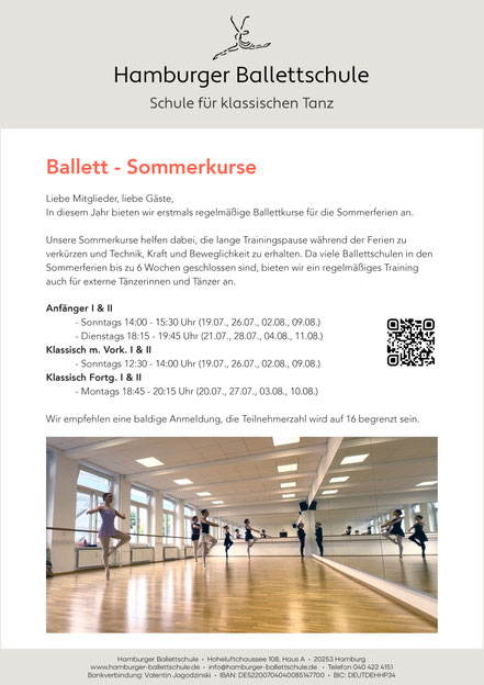 Lisa Chase Ballett Jugendliche Teens Ballettkurs Hamburg