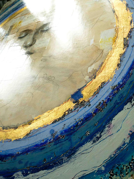 © Conni Altmann, "Li-Lo", Mixed Media auf Sperrholz, ca. 80 x 100 x 2,3 cm 