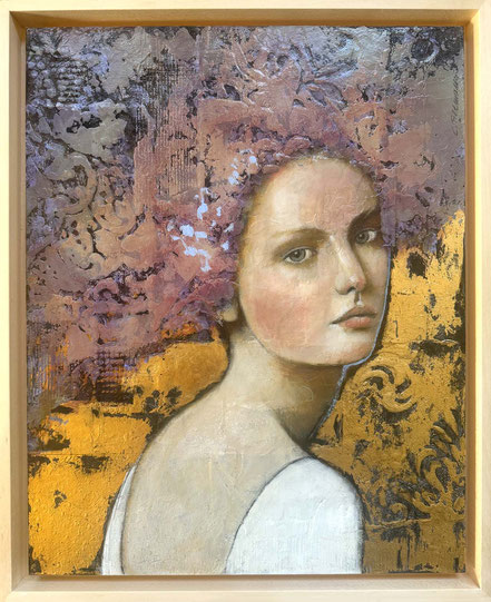 © Conni Altmann, "Maybe", Mixed Media auf HDF, gerahmt ca. 44 x 54 x 3,5 cm
