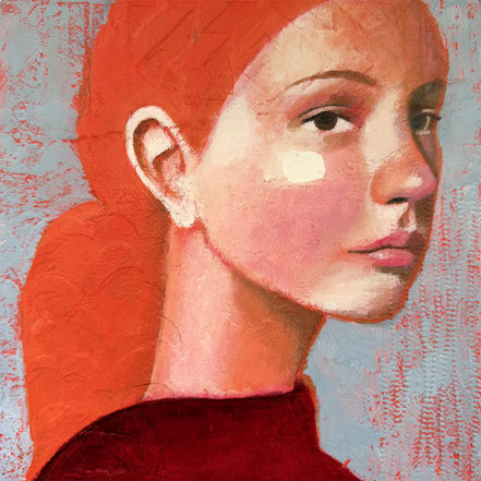 © Conni Altmann, Kleines Originalgemälde Nr. 2, Mixed Media auf Holz, ca. 20 x 20 x 3 cm