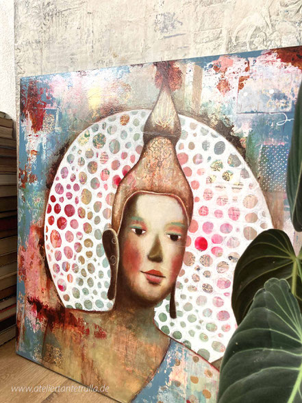 buntes Buddha-Gemälde