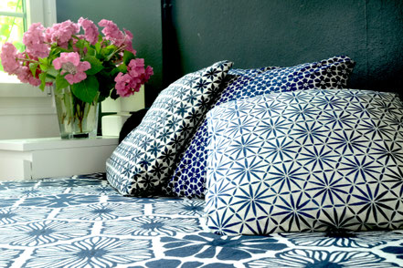 Blockprint Pillows Delhi farbric store