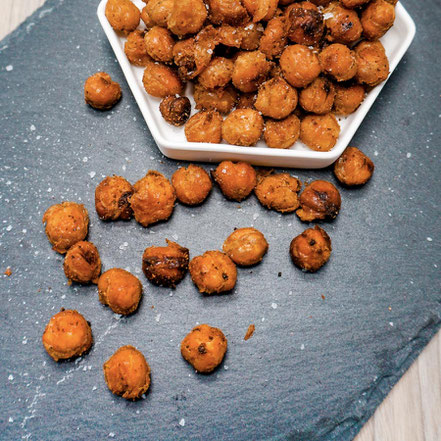 Gesunde Brotzeit: Gebackene Kichererbsen