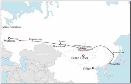 transsibérien de Moscou à Vladivostok
