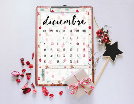 Freebies de calendario: DICIEMBRE by Sami Garra