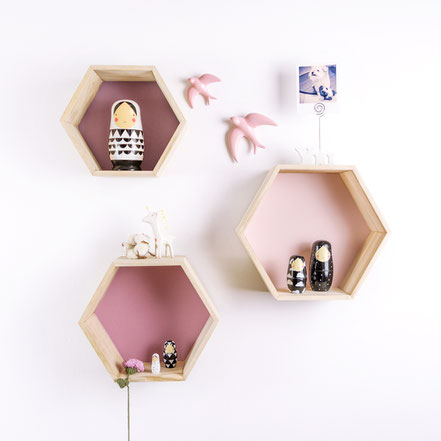DIY Estanterías hexagonales by Sami Garra