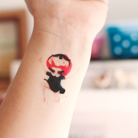 Temporal tattoo from Estherimenta to Sami Garra