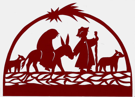 Papierschnitt Bethlehem