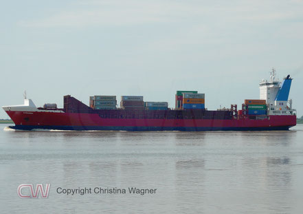 Containerschiff ELBSUMMER, IMO 9386718, Elbdeich Reederei