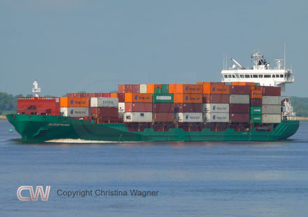 Elbspring Containerschiff Elbdeich Reederei