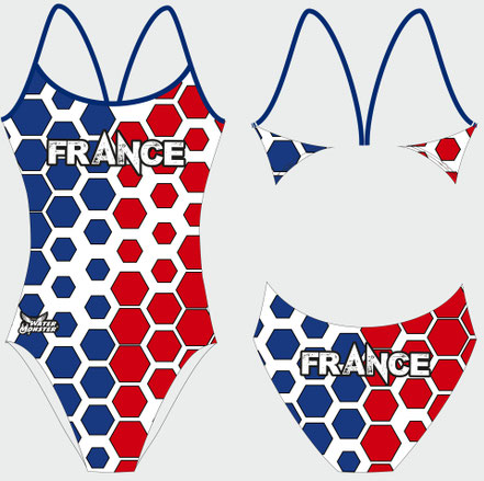 Maillot de bain une pièce bretelles fines France