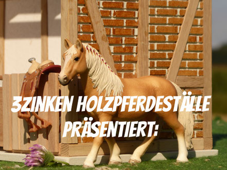 Maßstab der Pferdeställe und Schleich Pferde