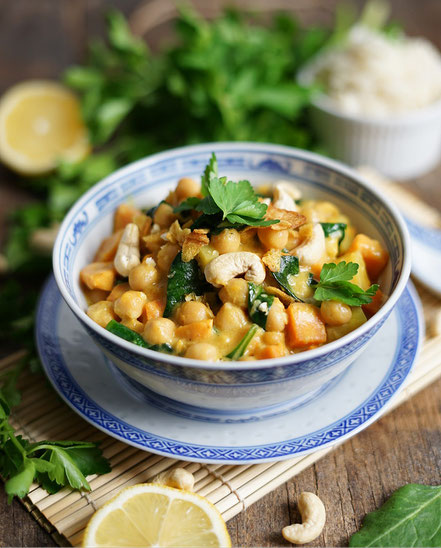 Curry Kichererbsen vegan