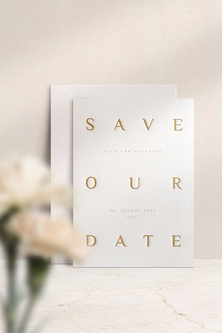 Individuelle Hochzeitspapeterie, Einladungen, Save-the-date-Karten von studio vanhart – www.studiovanhart.de