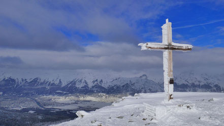 Schartenkogel von der Karlskirche Volders - Pistentour aus dem Inntal