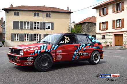 pubblimais esegue in vernice livrea lancia delta rossa originale ufficiale to70780l a torino nel 1989