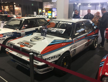 lancia delta integrale 8v o74785l in vendita presso stand miki biasion presso fiera di padova 2019, grafica realizzata da mais vincilo in pubblimais