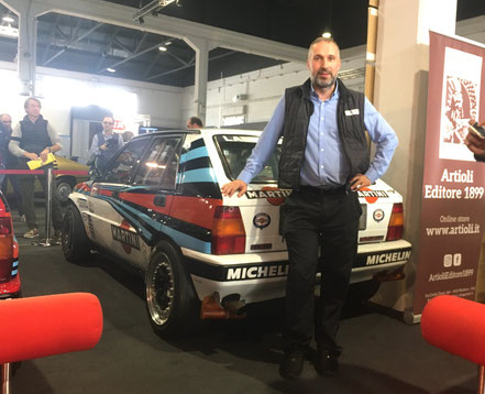 pubblimais firma grafica martini lancia delta 8v di biasion presso la fiera di padova 2019