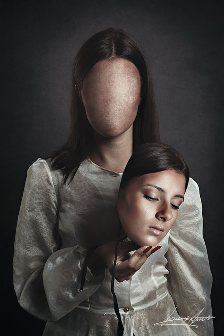 Human masks fine art prints