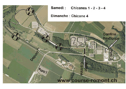 Streckenplan Romont