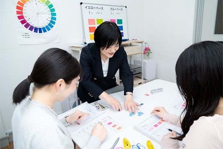 199a配色カードを使って色彩の勉強