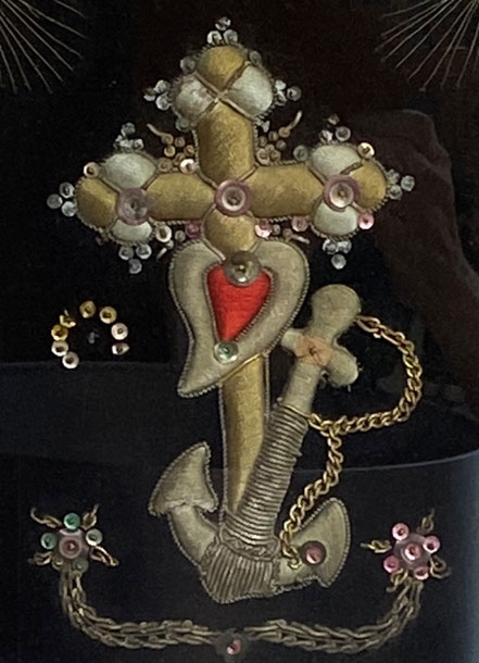 542 faith hope and charity wire work embroidery  barbara leigh antiques 542 faith hope and charity wire work embroidery  barbara leigh antiques