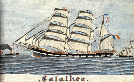 Naive Oil of the French Frigate 'Galathee'
