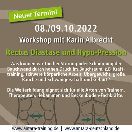 Workshop 04.05.2022 in Mannheim mit Karin Albrecht, Rectus Diastase