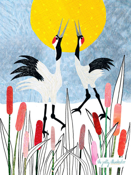 Art specialises in animals such as Birds, animal portraits, Sealife, jungle art, and mammals, Collage art by the jolly illustrator.