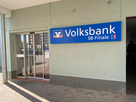 SB-Filiale der Volksbank in Bremen-Arsten (Einkaufszentrum Arsterdamm, Bremen Obervieland)