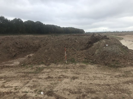 Tausende Kubimeter Sand werden für den Bau der Gartenstadt Werdersee bewegt (Foto 10/2018)