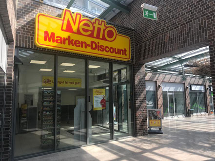 2017 grundrenovierte Netto-Filiale in der Passage Kattenturm