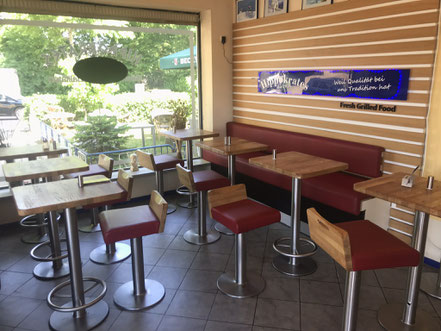 Die neue Einrichtung in der Taverna Hippokrates