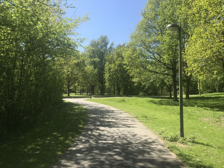 Zuwegung aus Richtung Bordwardstraße zum Krimpelsee in Bremen-Habenhausen