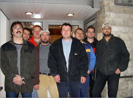  Gründungsmitglieder von links nach rechts: Bernhard Schmid, Markus Braun, Robert Gröll, Ulrich Braun, Thomas Maunz, Gerolf Hepp, Dierk Wolfmaier, Michael Müller