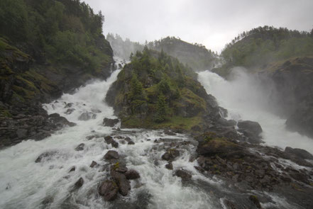 Låtefossen, Wasserfall, Norwegen