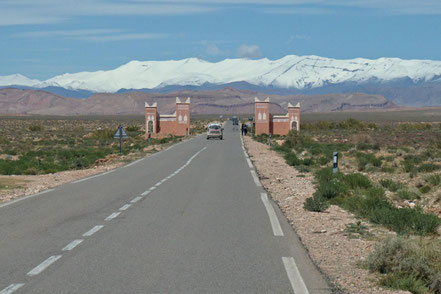 Karte Marokko