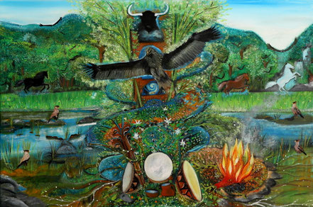 Paz Treuquil (2019), 90x60 cm.