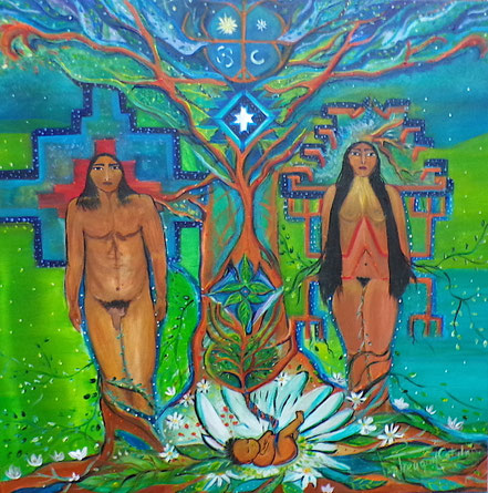 Paz Treuquil (2020), 50x50 cm.