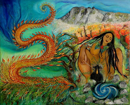 Paz Treuquil (2020), 80x100 cm.