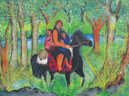 Paz Treuquil (2022), 40x30cm.  